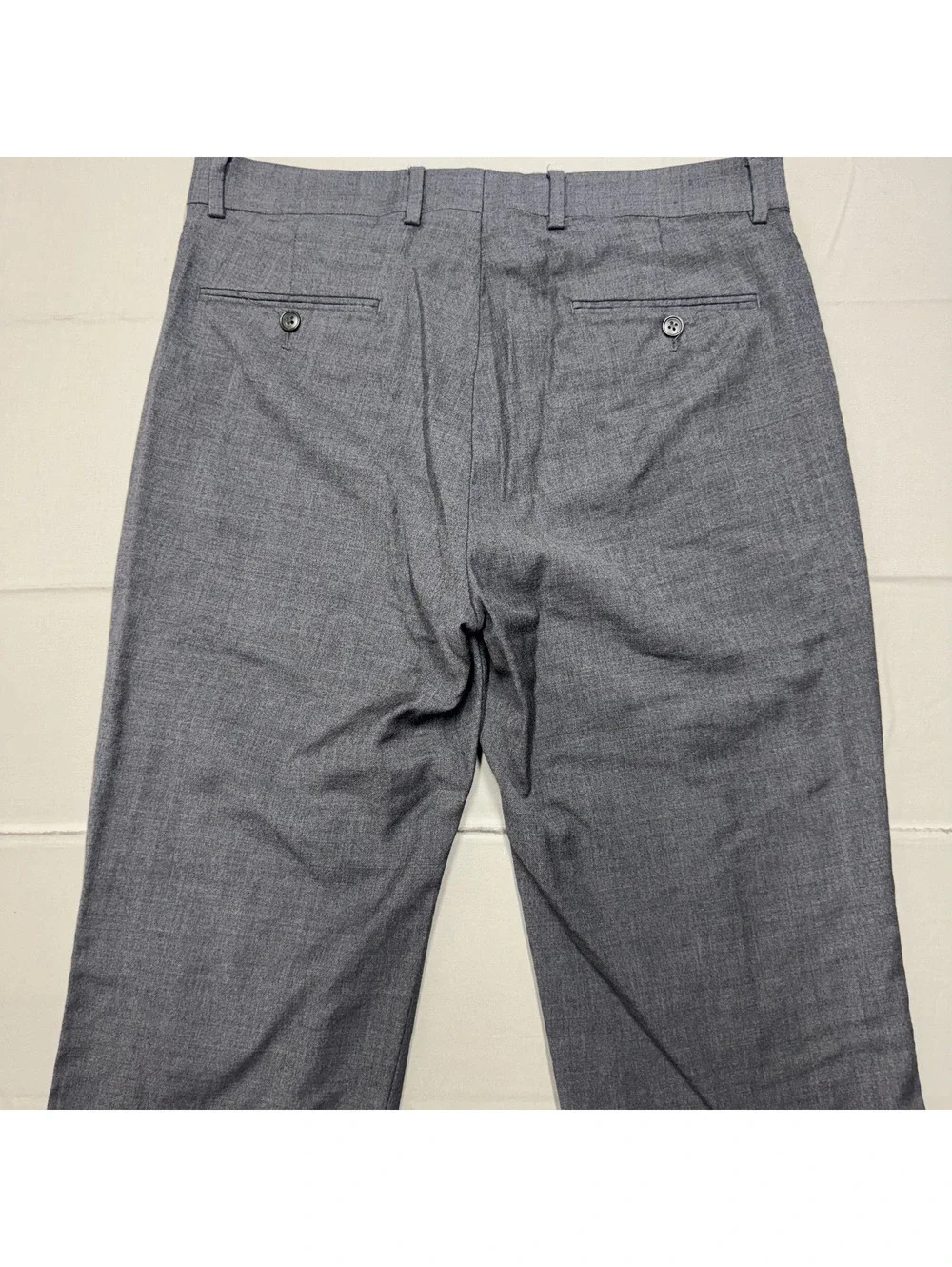 Joseph Abboud Mens JOE Custom Express Size 34 100% Wool Dress Pants Gray